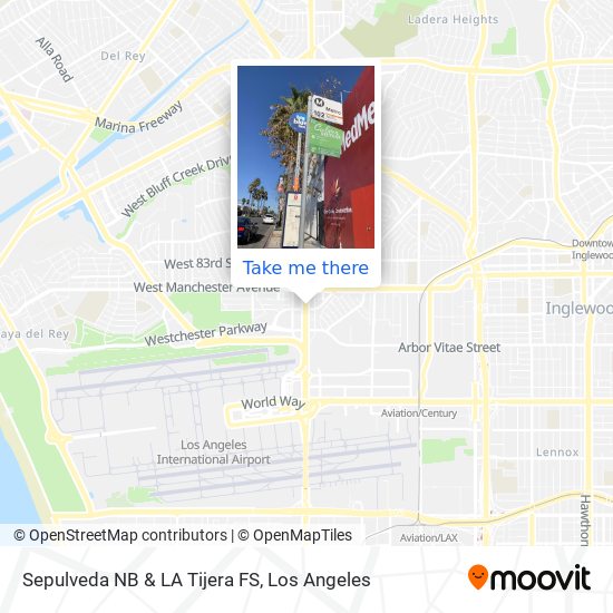 Mapa de Sepulveda NB & LA Tijera FS