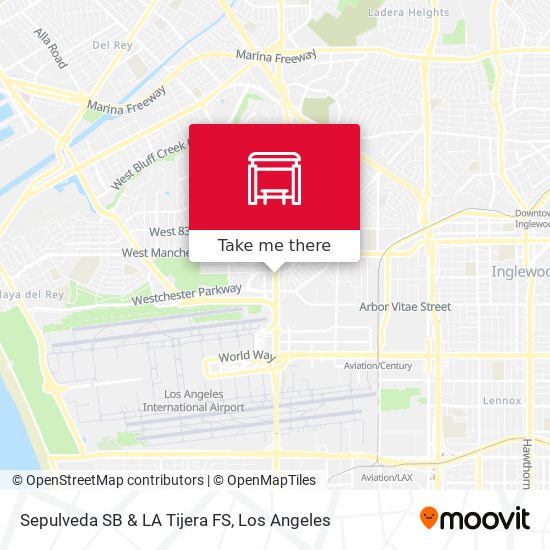 Mapa de Sepulveda SB & LA Tijera FS