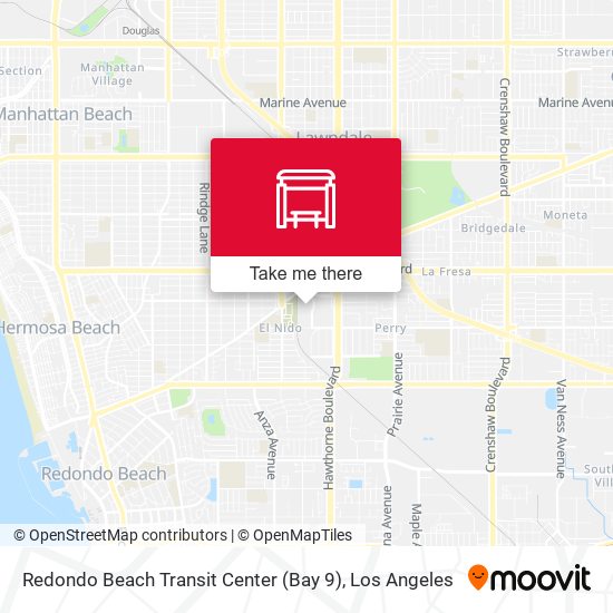 Redondo Beach Transit Center (Bay 9) map