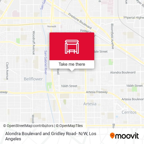 Mapa de Alondra Boulevard and Gridley Road- N / W