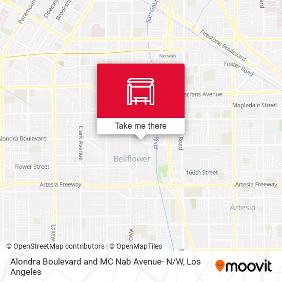 Alondra Boulevard and MC Nab Avenue- N / W map