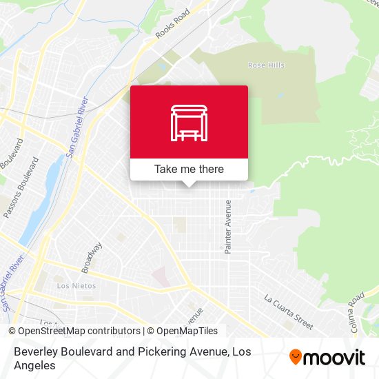 Mapa de Beverley Boulevard and Pickering Avenue