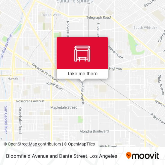 Mapa de Bloomfield Avenue and Dante Street