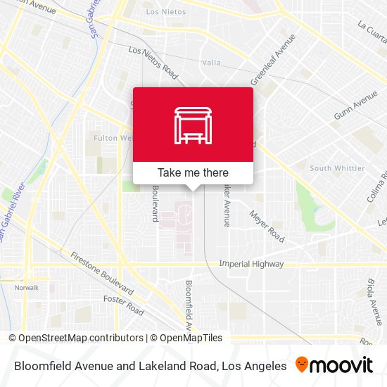 Bloomfield Avenue and Lakeland Road map