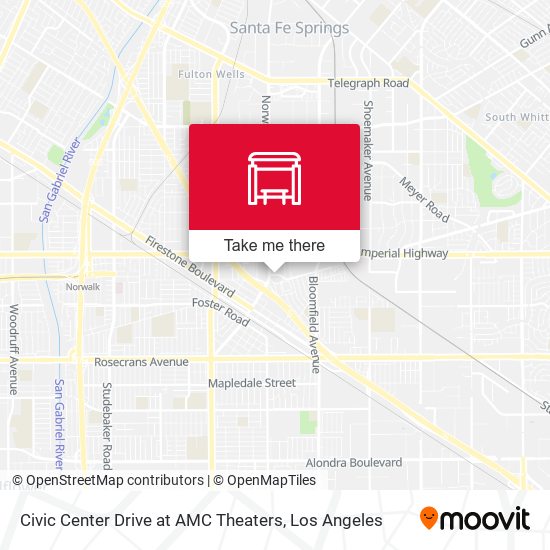 Civic Center Drive at AMC Theaters map
