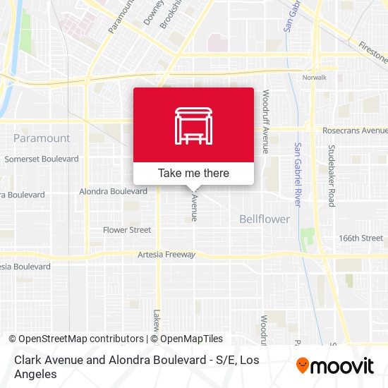 Clark Avenue and Alondra Boulevard - S / E map