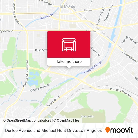 Mapa de Durfee Avenue and Michael Hunt Drive