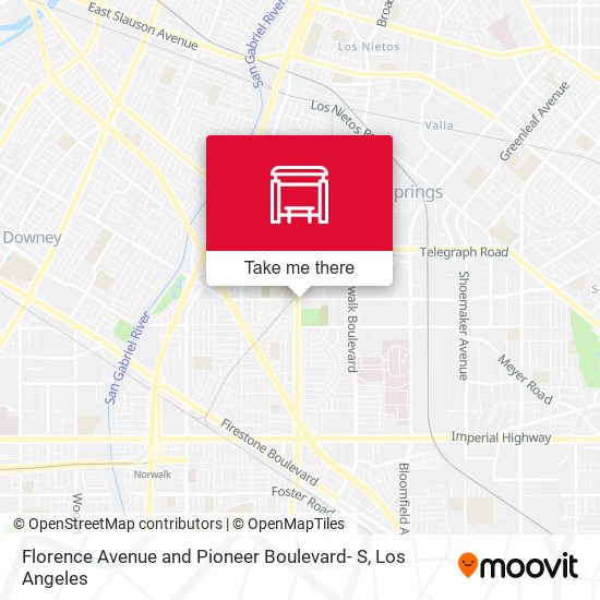 Mapa de Florence Avenue and Pioneer Boulevard- S