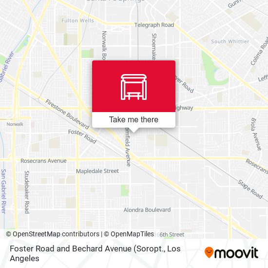 Foster Road and Bechard Avenue map
