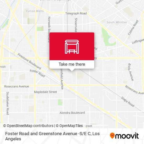 Foster Road and Greenstone Avenue -S / E C map