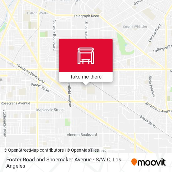 Foster Road and Shoemaker Avenue - S / W C map
