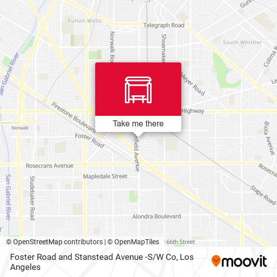 Foster Road and Stanstead Avenue -S / W Co map