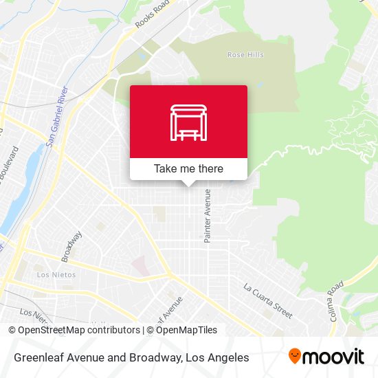 Greenleaf Avenue and Broadway map