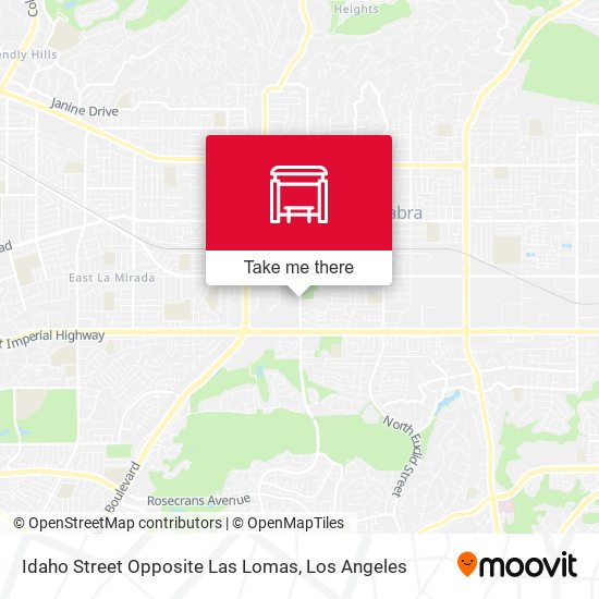 Mapa de Idaho Street Opposite Las Lomas