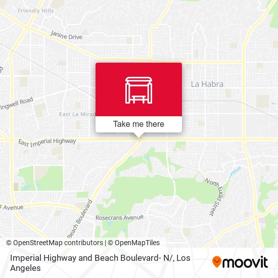 Mapa de Imperial Highway and Beach Boulevard- N/