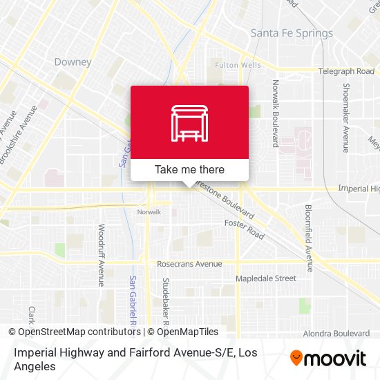 Imperial Highway and Fairford Avenue-S / E map