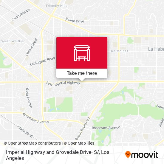 Mapa de Imperial Highway and Grovedale Drive- S/