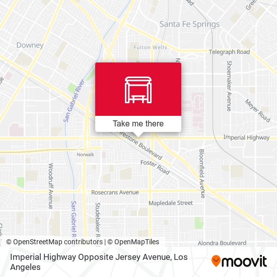 Imperial Highway Opposite Jersey Avenue map