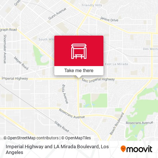 Mapa de Imperial Highway and LA Mirada Boulevard