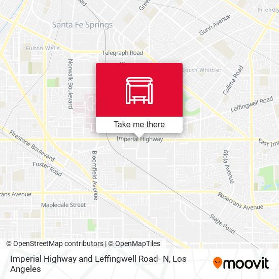 Mapa de Imperial Highway and Leffingwell Road- N