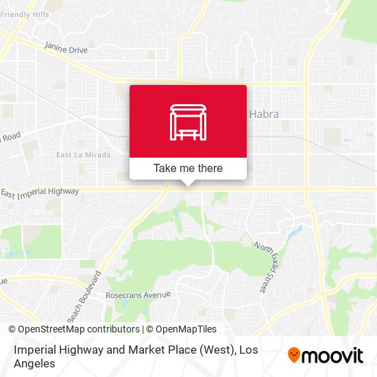 Imperial Highway and Market Place (West) map
