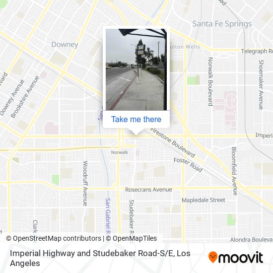 Imperial Highway and Studebaker Road-S / E map