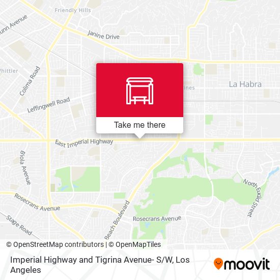 Mapa de Imperial Highway and Tigrina Avenue- S / W