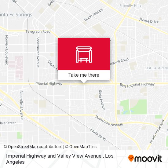 Mapa de Imperial Highway and Valley View Avenue-