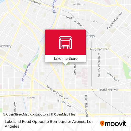 Mapa de Lakeland Road Opposite Bombardier Avenue