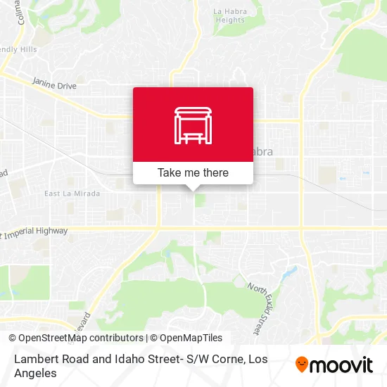 Lambert Road and Idaho Street- S / W Corne map