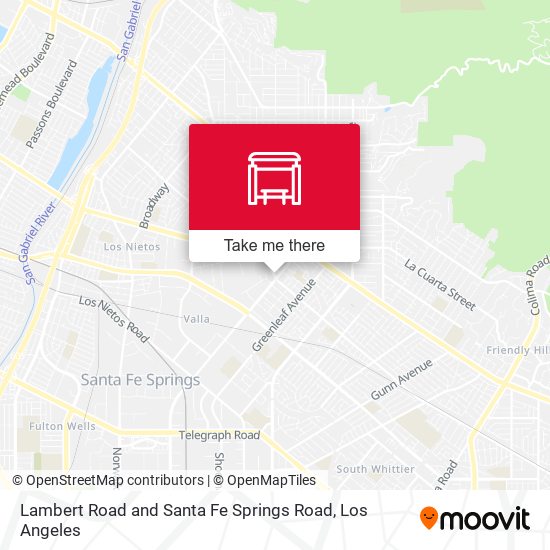 Lambert Road and Santa Fe Springs Road map