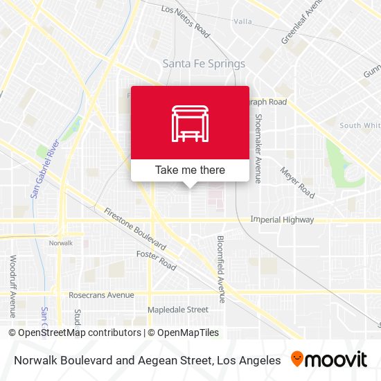 Mapa de Norwalk Boulevard and Aegean Street