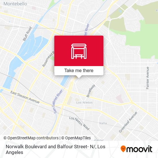 Norwalk Boulevard and Balfour Street- N/ map
