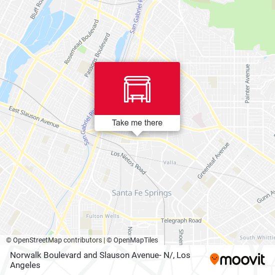Norwalk Boulevard and Slauson Avenue- N/ map