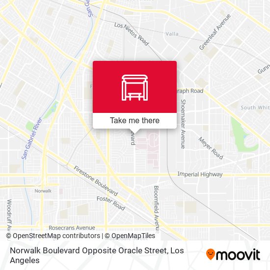 Mapa de Norwalk Boulevard Opposite Oracle Street