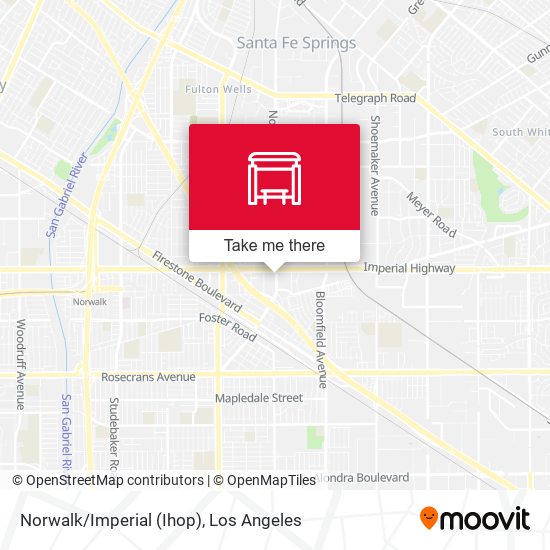 Norwalk/Imperial (Ihop) map