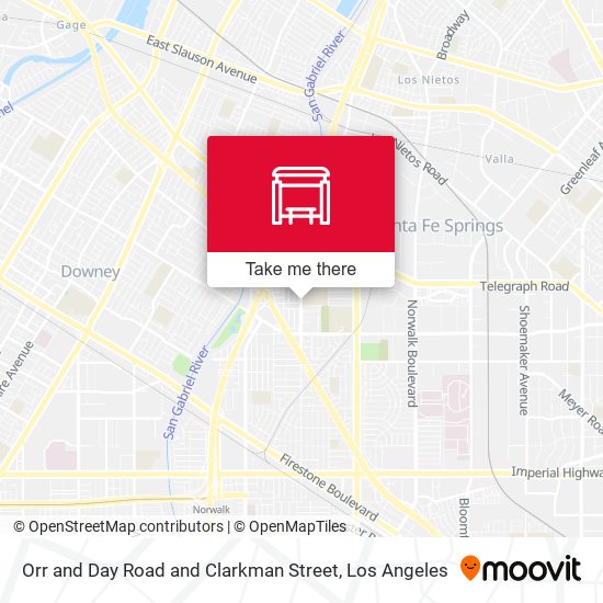 Orr and Day Road and Clarkman Street map