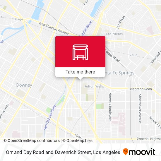 Orr and Day Road and Davenrich Street map