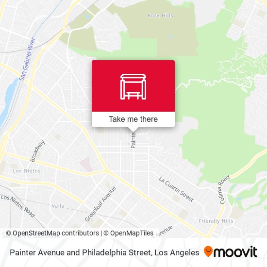 Mapa de Painter Avenue and Philadelphia Street