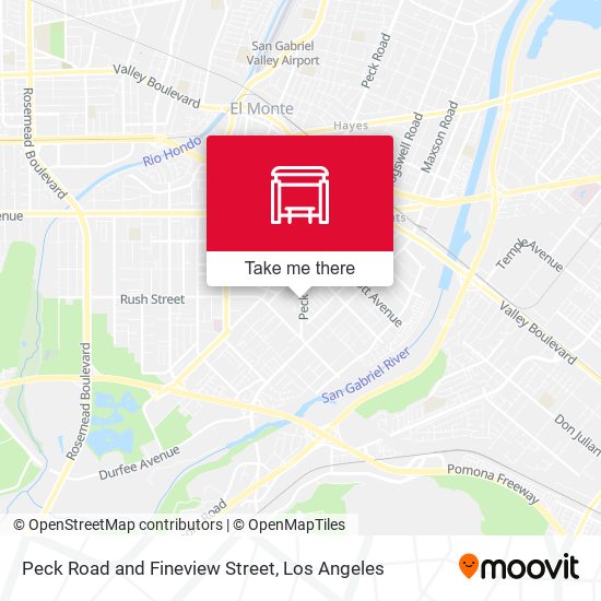 Mapa de Peck Road and Fineview Street