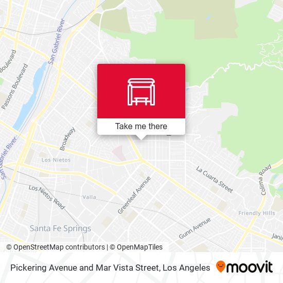 Pickering Avenue and Mar Vista Street map
