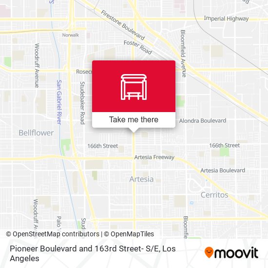 Pioneer Boulevard and 163rd Street- S / E map