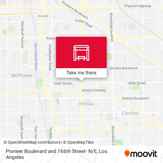 Pioneer Boulevard and 166th Street- N / E map