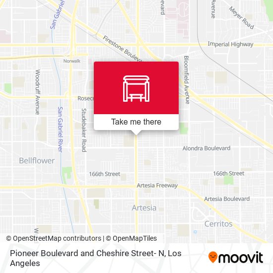 Pioneer Boulevard and Cheshire Street- N map
