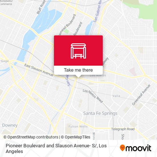 Mapa de Pioneer Boulevard and Slauson Avenue- S/
