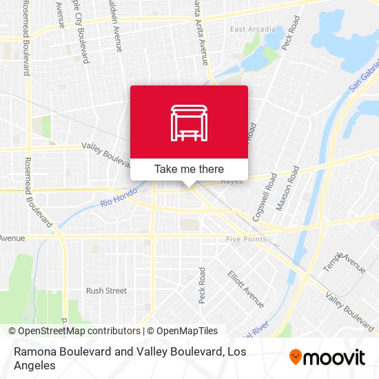 Mapa de Ramona Boulevard and Valley Boulevard