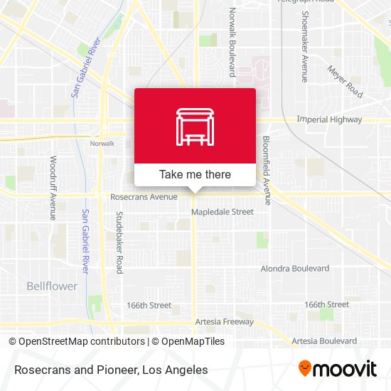 Rosecrans and Pioneer map