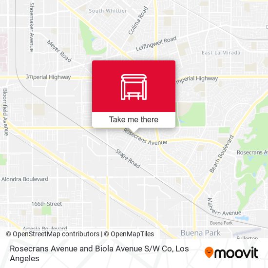 Rosecrans Avenue and Biola Avenue S / W Co map