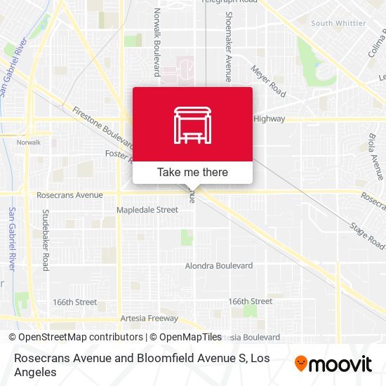 Mapa de Rosecrans Avenue and Bloomfield Avenue S