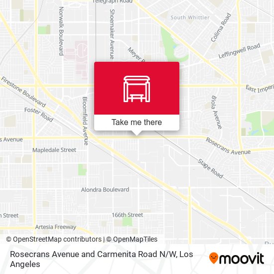 Mapa de Rosecrans Avenue and Carmenita Road N / W